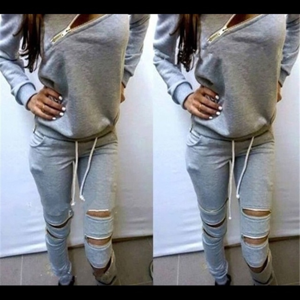 (Sale)Grey sweater suit. Has only been worn twice.